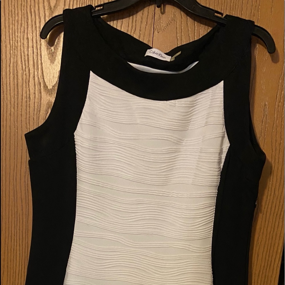 Black and white Calvin Klein dress